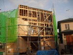 変形敷地に建つ家---工事レポート