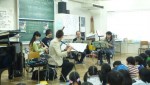 東京三鷹市、小学校での「訪問演奏」
