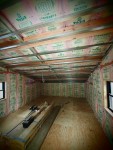 断熱材と天井の下地組