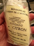フランスのお土産　レモンのボンボン fondant citron