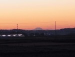 匝瑳市から富士山夕景