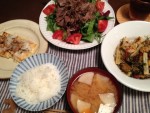 掛川食堂 ルッコラモリモリ牛肉サラダ