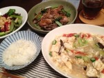 掛川食堂 豆腐と卵の中華煮込み