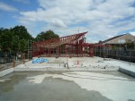 熊本の幼稚園：鉄骨建て方終了