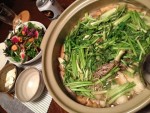 掛川食堂 きりたんぽ鍋と綺麗なサラダ
