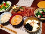 掛川食堂 筍ごはんと牛タンカルビ定食