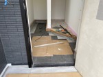 玄関タイル工事