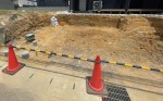 外構工事が始まりました。