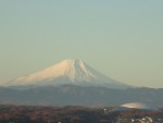 富士山と西武ドーム（１２月）